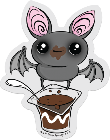 Pudding Bat Sticker